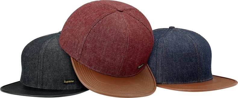 Denim Leather 6 Panel